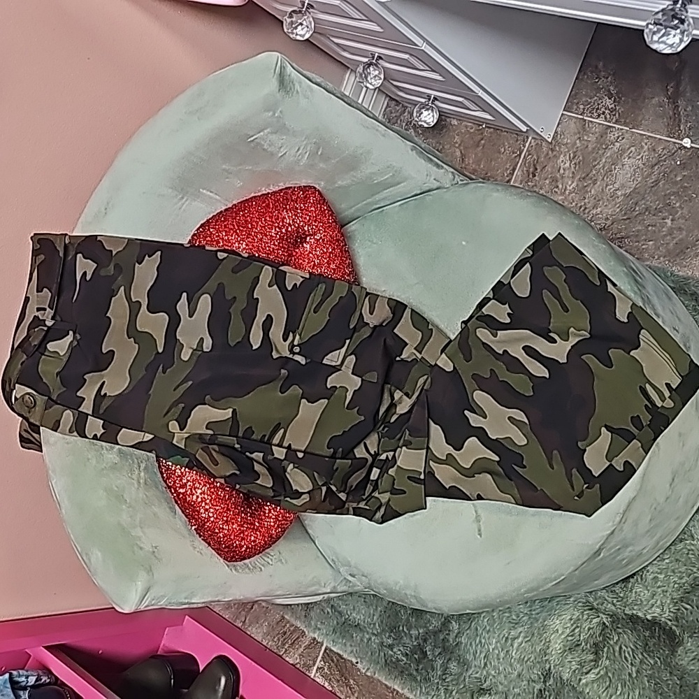 Michael Kors Wide Leg Camo Slacks